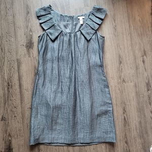 J.Crew dress, silver crinkle size 8